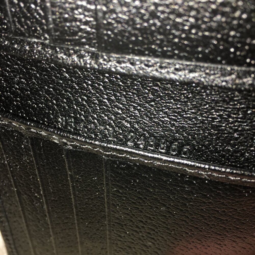 Gucci Ophidia Bi-fold Wallet in Black Leather with Green/Red Web stripe - Picture 8 of 10